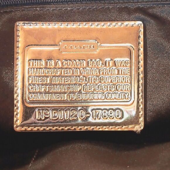 Coach Poppy Glam Large Tote. Black,  Gray and Metallic. Classic. Career. - Picture 7 of 10